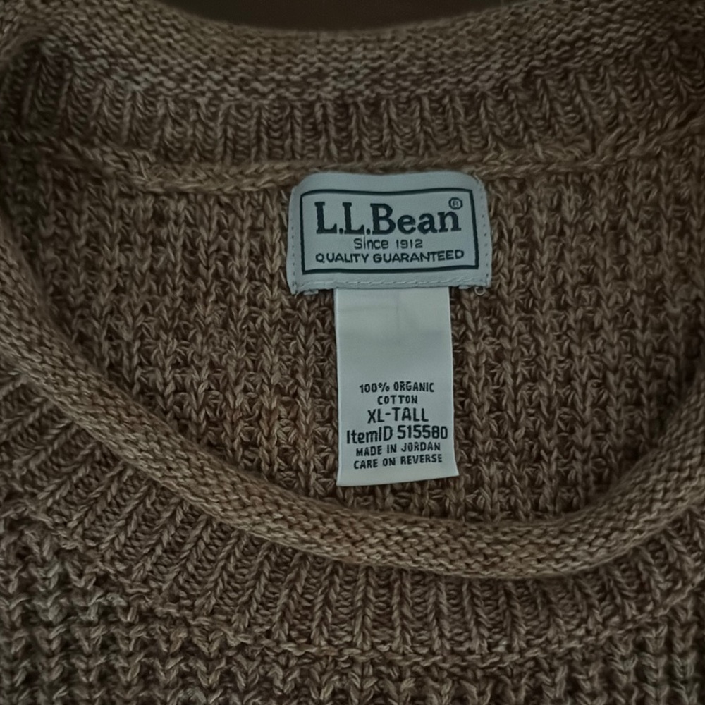 Men's LL Bean Roll Neck Sweater - Picture 3 of 4